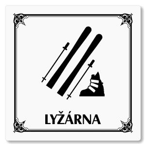 Lyžárna, 80x80mm, bílá, Nebraska